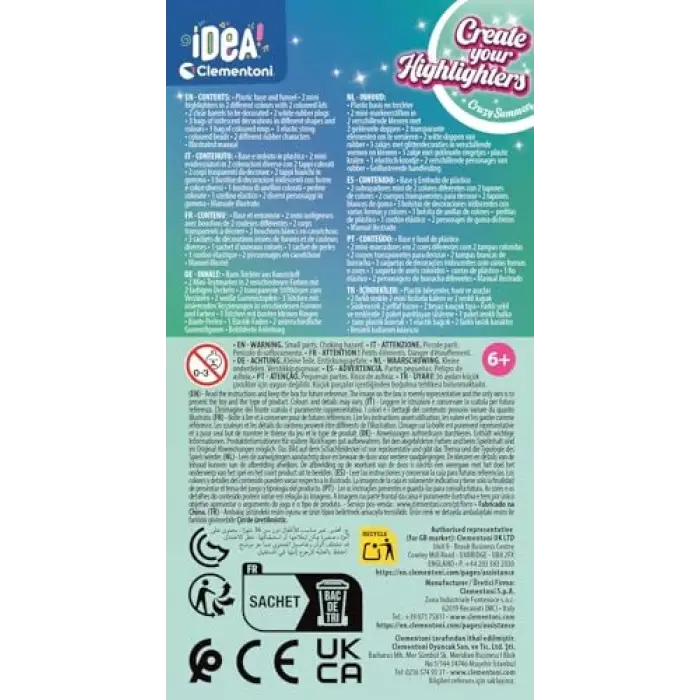 Idea Fosforlu Kalem Tasarım Seti Çılgın Yaz