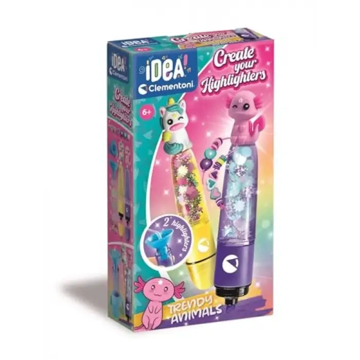 Idea Fosforlu Kalem Tasarım Seti Sevimli Hayvanlar