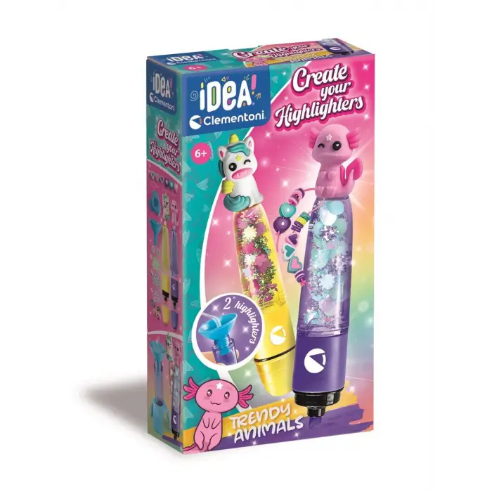 Idea Fosforlu Kalem Tasarım Seti Sevimli Hayvanlar