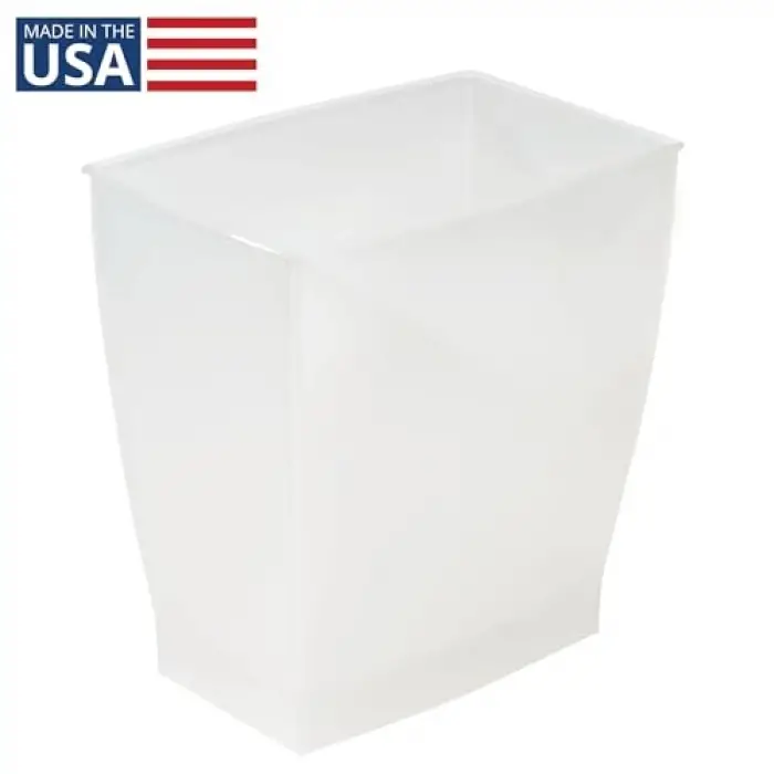 iDesign 64720EU Spa Rechteckiger Mülleimer, 11 Liter, mattiert