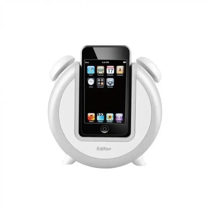 iF200 Plus Alarmlı Dock Speaker, Beyaz