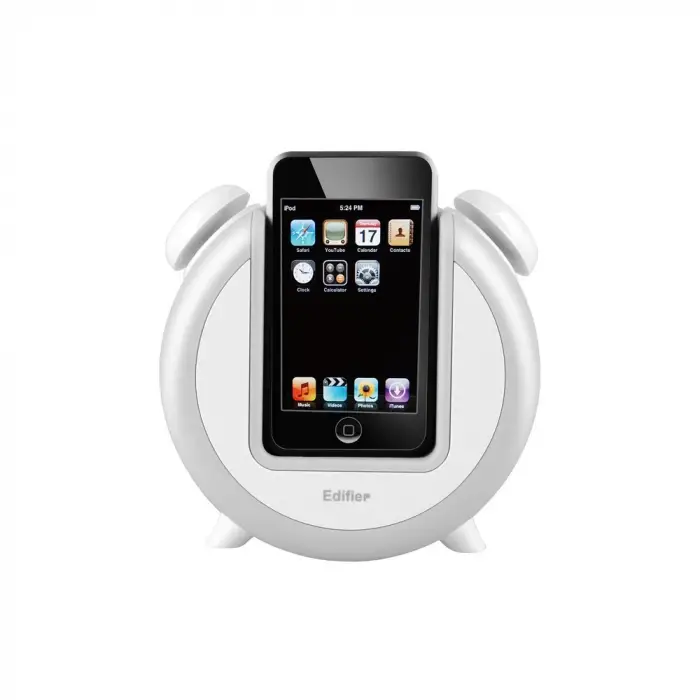 iF200 Plus Alarmlı Dock Speaker, Beyaz