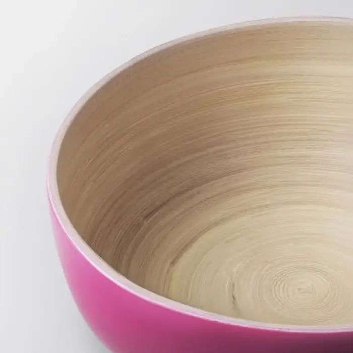 Ikea ÅKERHALLON pembe-turkuaz bambu servis kasesi