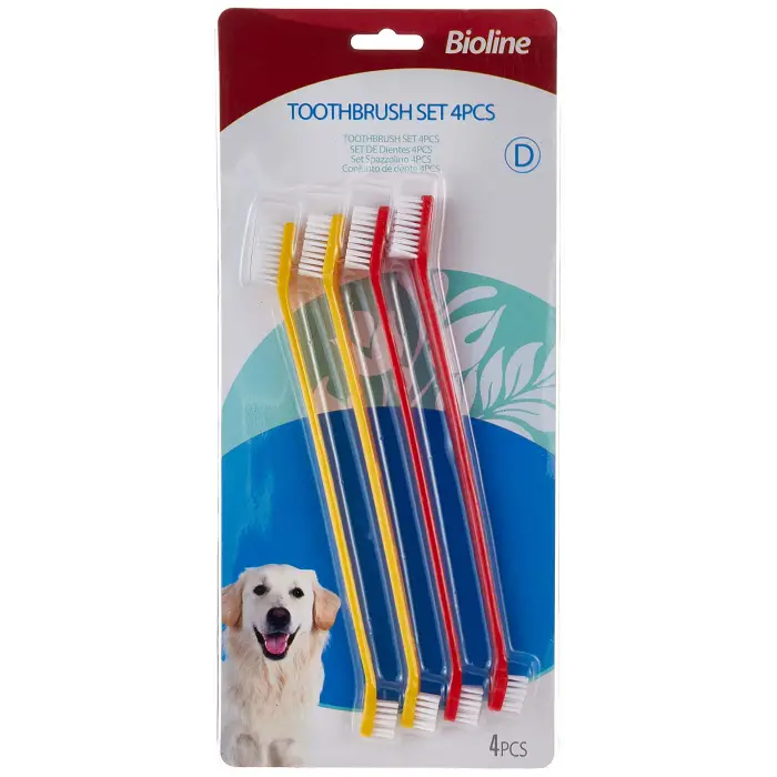 İki Uçlu Köpek Diş Fırçası 4lü Set