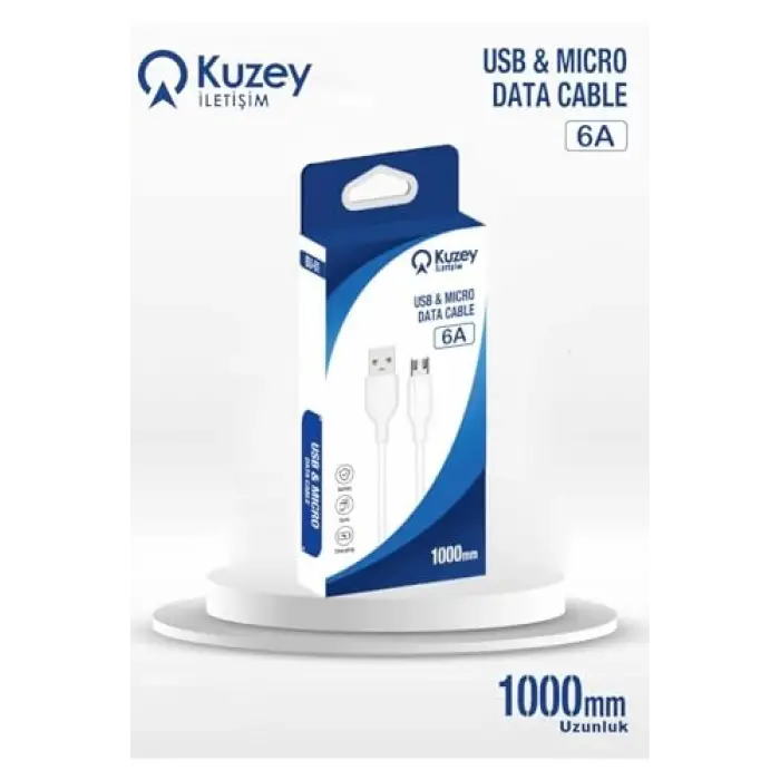 İletişm Micro 6 Amper Hızlı Şarj ve Data Kablosu 1 Metre