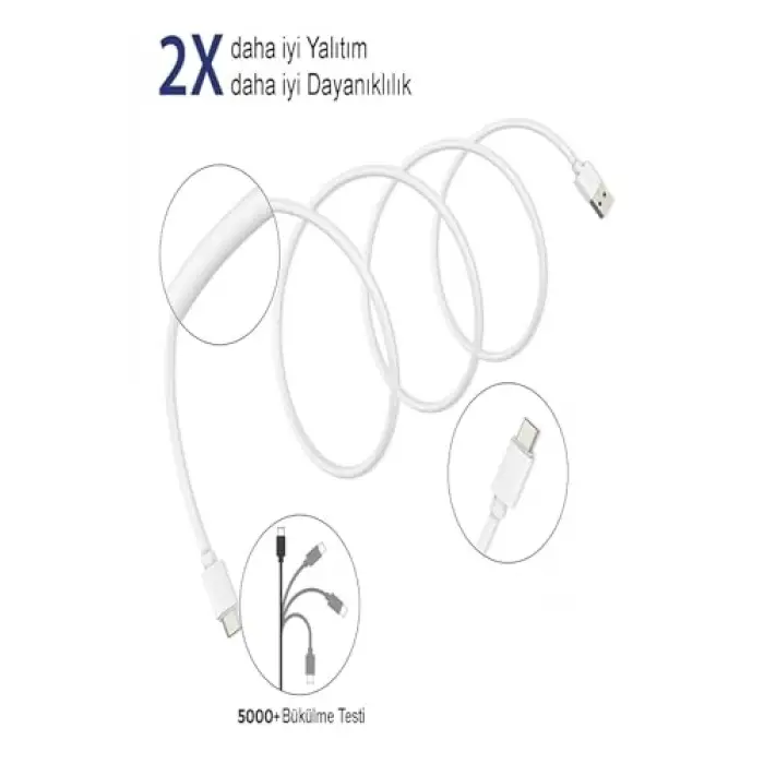 İletişm Type-c Hızlı Şarj ve Data Kablosu 1 Metre