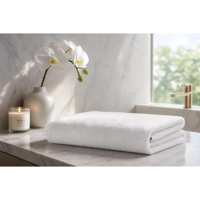 ILGIN HOME Basic Banyo Havlusu%100 Pamuk (beyaz, 90 * 150)