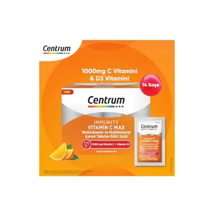Immunity Vitamin C Efervesan Toz Saşe, 14lü