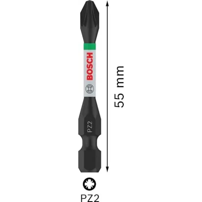 Impact Yıldız Bits Uç PZ2x55 mm 2li