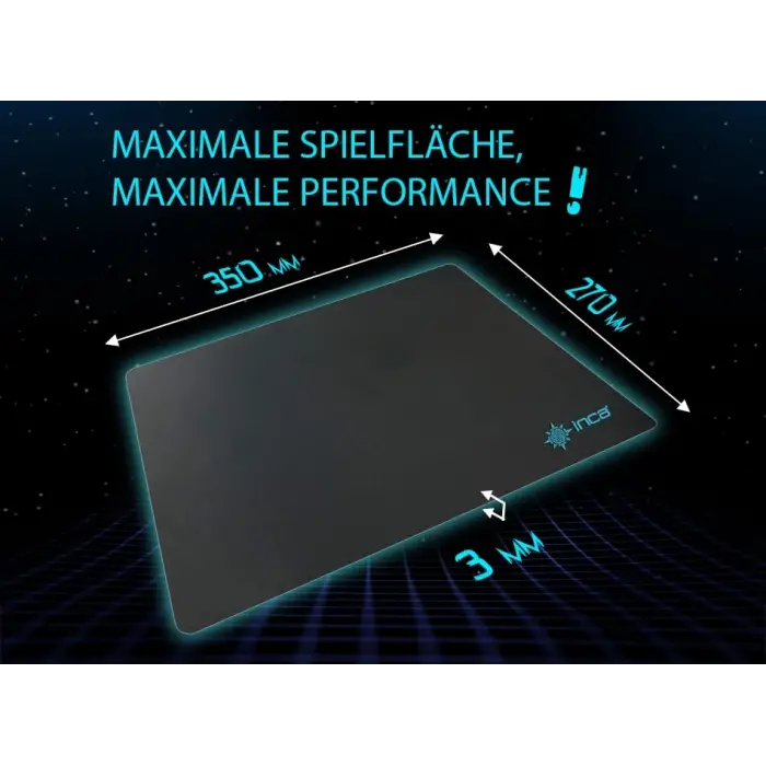 INCA IMP-020 270x350x3mm Medıum Gamıng Mouse Pad