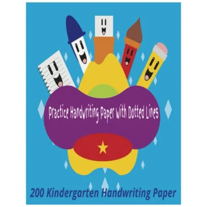Independently published 200 Page Kindergarten handwriting practice papers with dotted lines