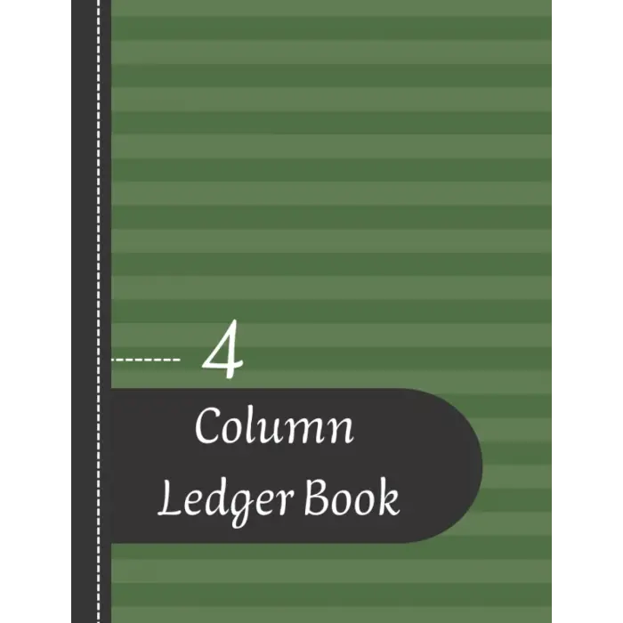 Independently published 4 Column Ledger Book 4: libreta de contabilidad/ 4 columnas, tamaño, 98,5x11 pulgadas, 120 páginas- tapa blanda-/Ledger Book For Small Business and Personal Use (Journal_Whi...