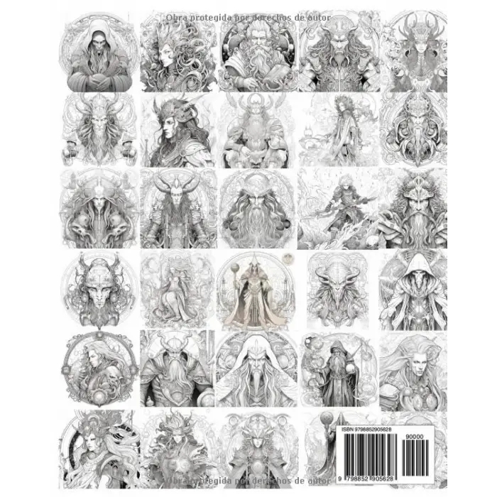 Independently published 63 Void Arcanist Character with shadow, Coloring Boock (Spanish Edition)