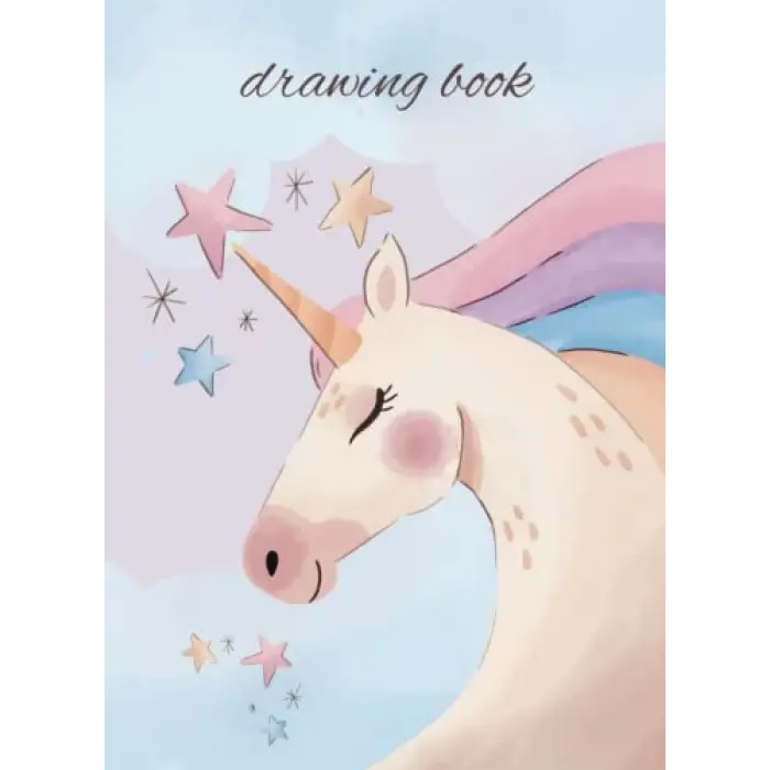 Independently published A4-110 page, Drawing Book Unicorn