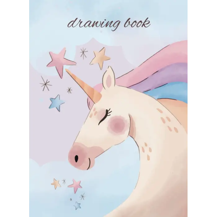 Independently published A4-110 page, Drawing Book Unicorn