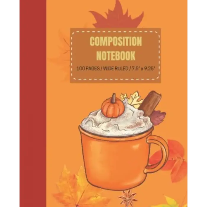 Independently published AUTUMN FALL COMPOSITION NOTEBOOK WIDE RULED
