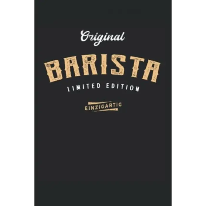 Independently published Barista Notizbuch (liniert) Limited Edition
