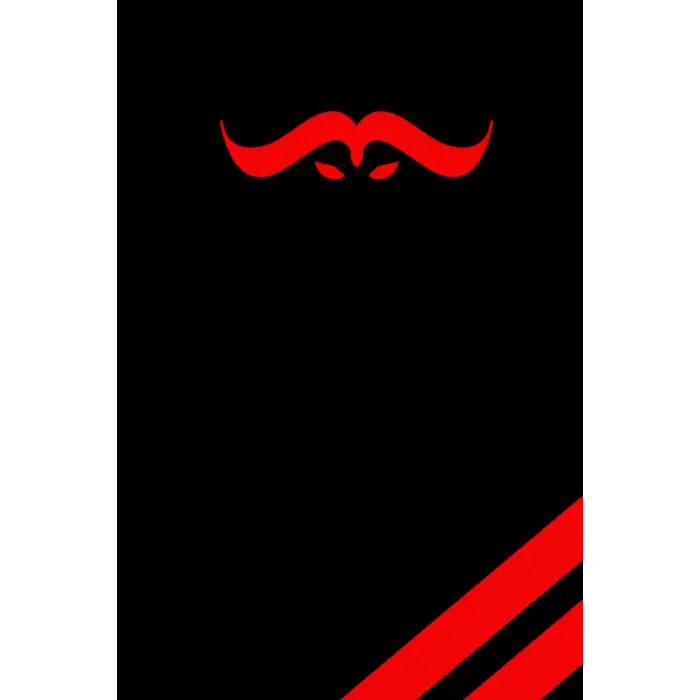 Independently published Black and Red journal with bull animation