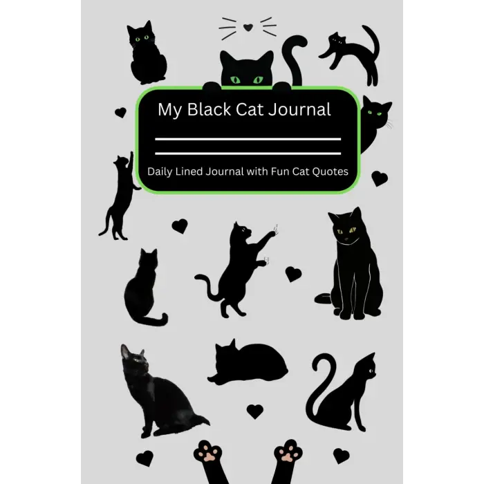 Independently published Black Cat Journal: Daily Journal with Fun Cat Quotes