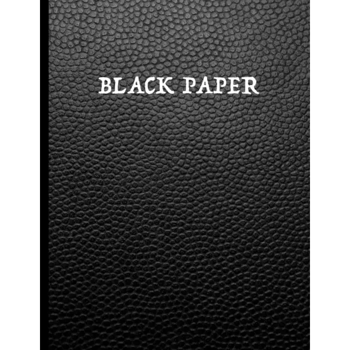 Independently published Black Paper Notebook: Black Page Journal | Lined Black Paper To Write In | Perfect for Gel Pens, White ink, Chalk, Fluorescent And Metallic Gel Pens/Markers
