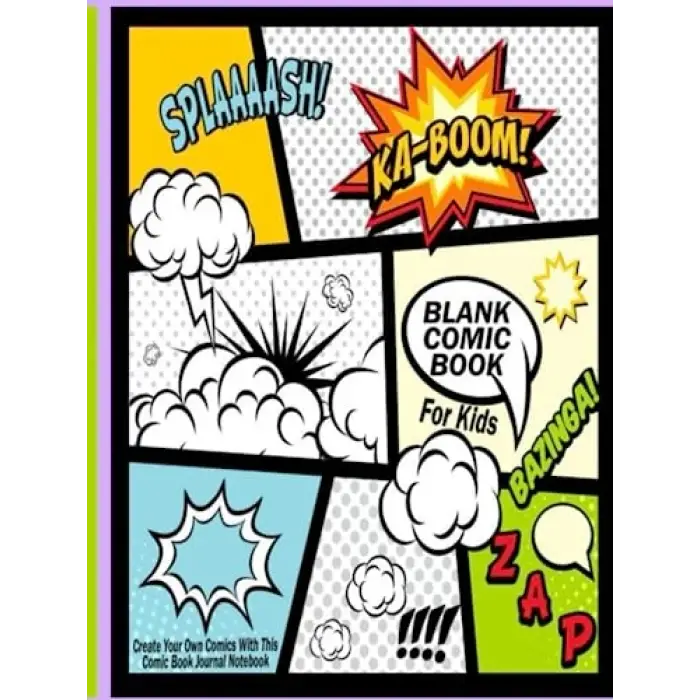 Independently published Blank Comic Book For Kids : Create Your Own Comics With This Comic Book Journal Notebook: Over 100 Pages Large Big 8.5 x 11 Cartoon/Comic Book With Lots of Templates