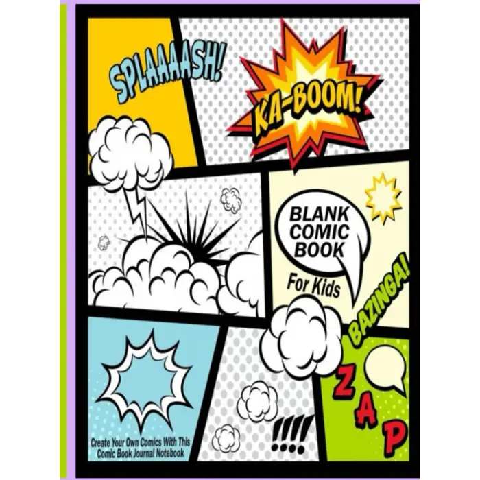 Independently published Blank Comic Book For Kids : Create Your Own Comics With This Comic Book Journal Notebook: Over 100 Pages Large Big 8.5 x 11 Cartoon/Comic Book With Lots of Templates
