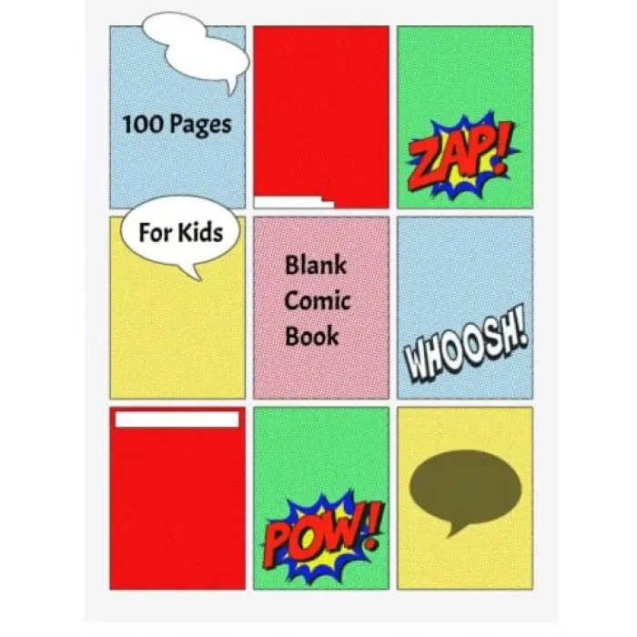 Independently published Blank Comic Book for Kids: Create Your Own Comics With This Notebook, Comic book blank, Comic book layout, Comic book gifts, Kids comic books