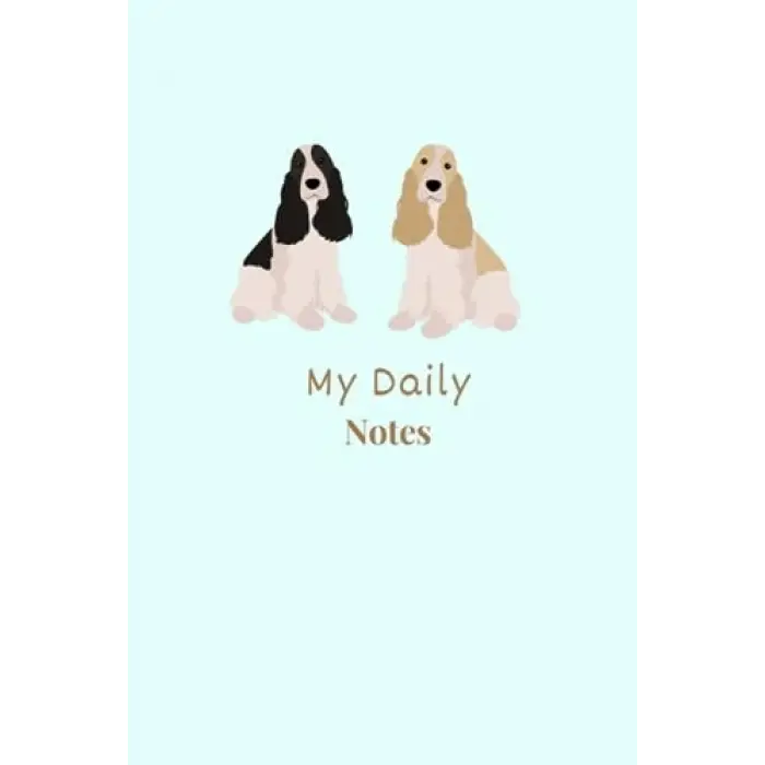 Independently published Cocker spaniel Notebook: Daily routine checklist