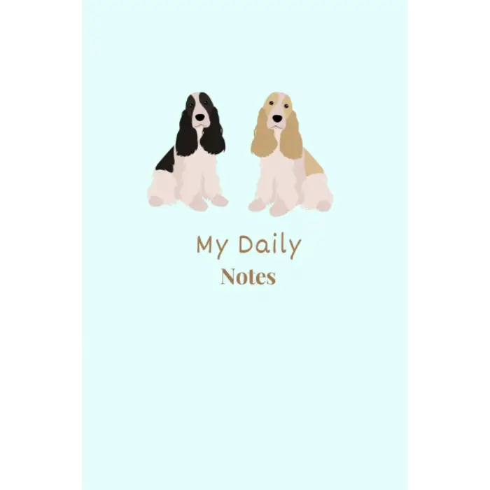 Independently published Cocker spaniel Notebook: Daily routine checklist