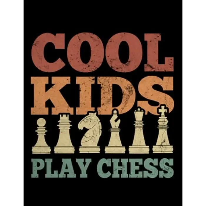 Independently published Cool Kids Playing Chess Chess Master Gift 7028 Notebook: Large Blank and Lined Notebook,110 Pages, 8.5x11