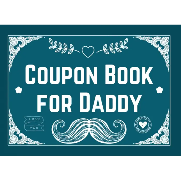 Independently published Coupon Book For Daddy: 50 Blank Vouchers To Fill With Rewards - Personalized Gifts For Fathers Day, Birthday or Christmas Gift For Stepdad or bonus dad - Cute Alternative Gr...