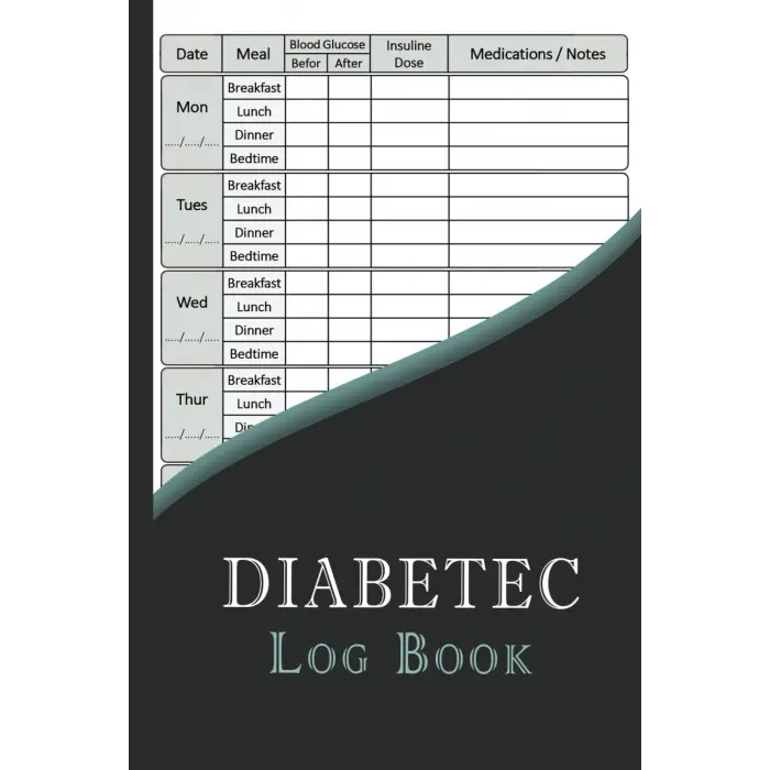 Independently published Diabetic Log Book: Daily Diabetic Glucose Tracker Journal | Weekly Blood Sugar Diary, Enough For 108 Weeks or 2 Years | 6 x 9 Inches