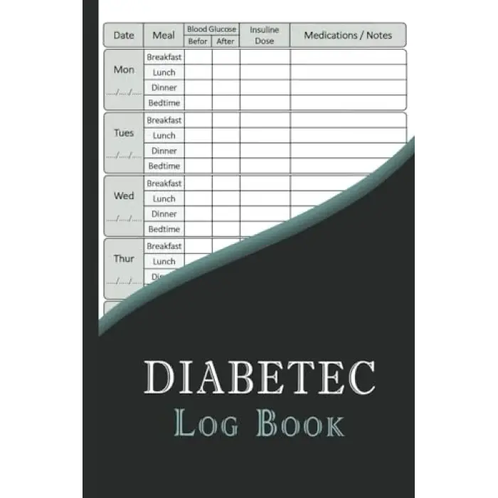 Independently published Diabetic Log Book: Daily Diabetic Glucose Tracker Journal | Weekly Blood Sugar Diary, Enough For 108 Weeks or 2 Years | 6 x 9 Inches