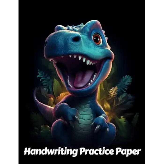 Independently published Dinosaur Handwriting Practice Paper: Wide Lines With Dotted Midline | For Students Learning To Write Letters | Grades K-2 School | Gift For Jurassic Animal Lovers | 8.5 x 11...