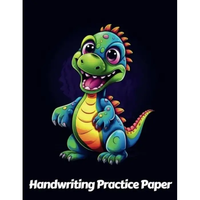 Independently published Dinosaur Handwriting Practice Paper: Wide Lines With Dotted Midline | For Students Learning To Write Letters | Grades K-2 School | Gift For Jurassic Animal Lovers | 8.5 x 11...