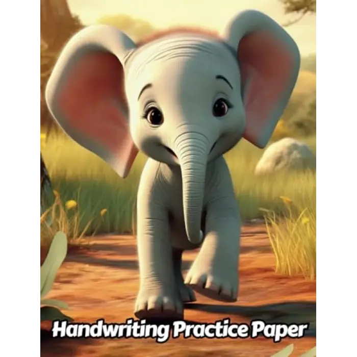 Independently published Elephant Handwriting Practice Paper: Wide Lines With Dotted Midline | For Students Learning To Write Letters | Grades K-2 School | Gift For Safari Animal Lovers | 8.5 x 11 I...