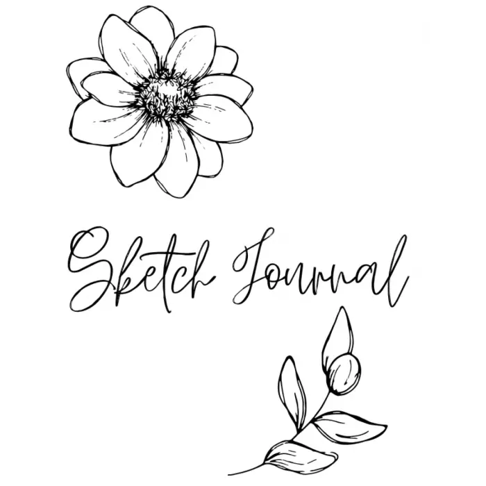 Independently published Floral Sketch Journal