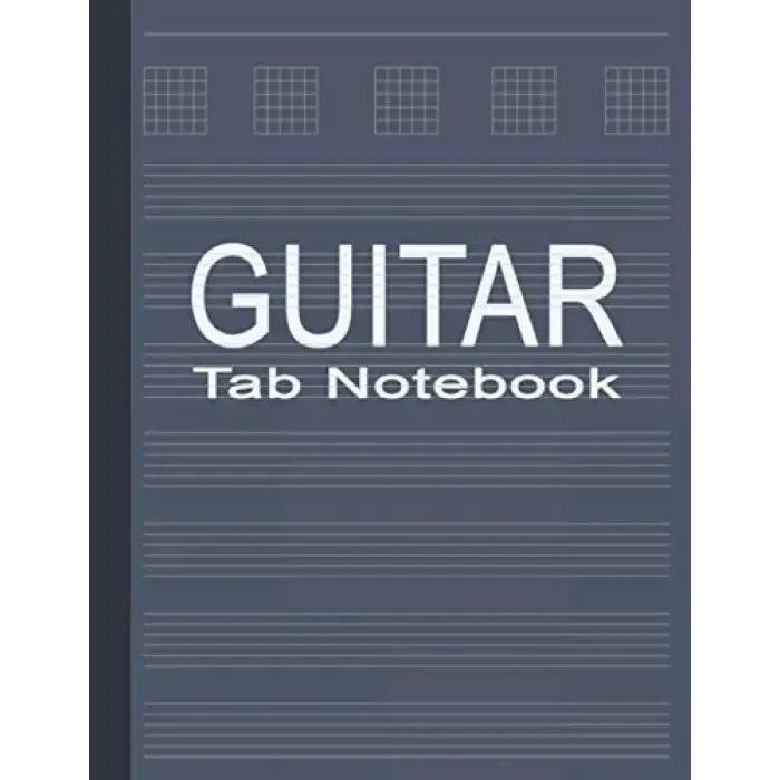 Independently published Guitar Notebook Journal: Blank Sheet Music Notebook for Guitar | Gift for Guitar Players & Enthusiasts | Basic Guitar Chord Chart Included – Denim Color Cover