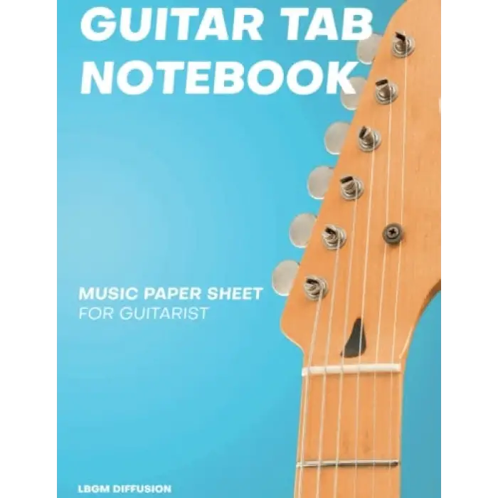 Independently published GUITAR TAB NOTEBOOK: BLANK GUITAR TABLATURE WRITING PAPER