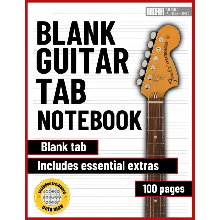 Independently published Guitar Tab notebook - blank tablature sheets including chord fingering charts 8.5x11: For beginners and professionals, students and teachers, song writing, composition and...