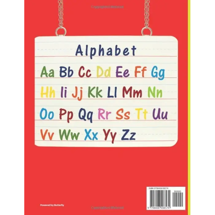 Independently published Handwriting Practice Paper: for Kids 100 Blank Pages double lines with a dotted line down the middle pre-kindergarten through to third grade alphabet on the back cover of th...