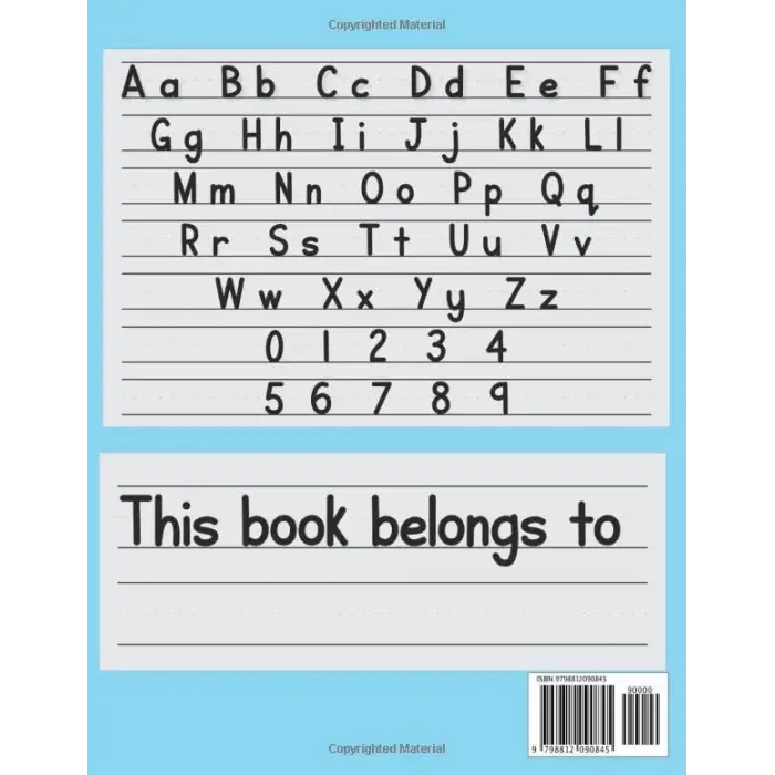Independently published Handwriting Practice Paper: Kindergarten, 1st Grade, and 2nd Grade Writing Paper Book - 7/8 Lines - 120 Pages - 8.5x11 in