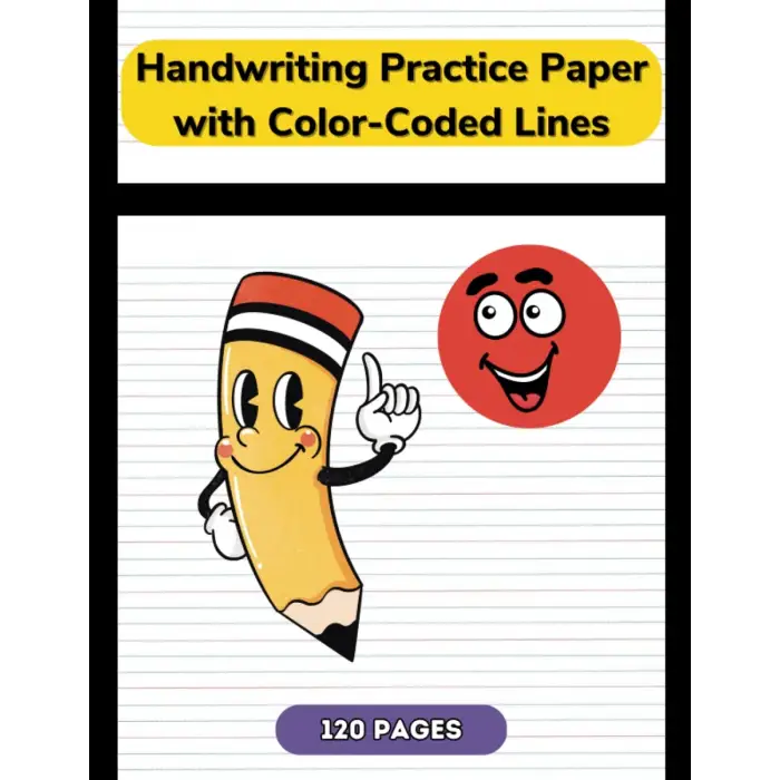 Independently published Handwriting Practice Paper with Color-Coded Lines: Pre-k, 1-2 Grade Writing Practice Paper, Learning Tools for Ages 2-7 Years Old, ABC Learning for Toddlers, Homeschool Supp...