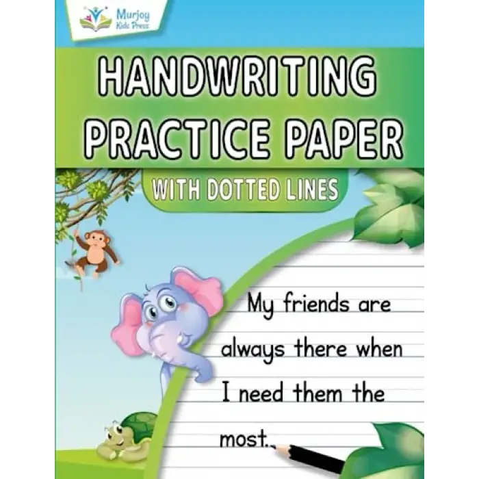 Independently published Handwriting Practice Paper With Dotted Lines