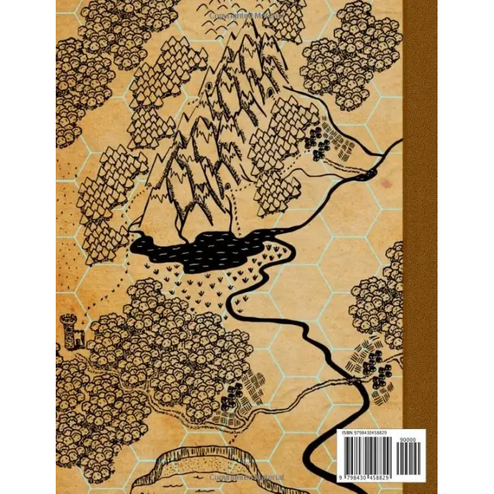 Independently published Hexagonal Grid Paper Composition Book 120 pages 8x11 Softcover: Designed for role playing gaming maps (Fantasy Map Making books)