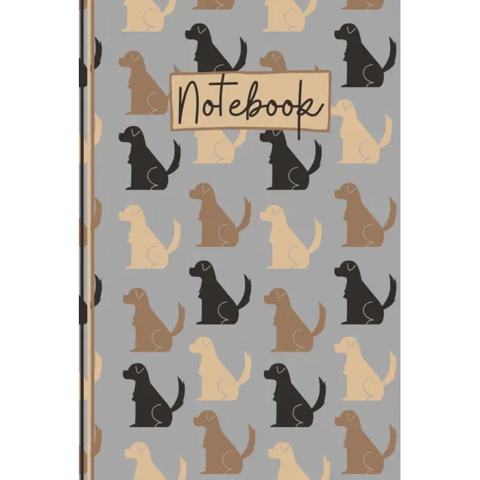 Independently published Labrador Notebook: Cute Labrador Hardback Lined Journal, The Perfect Novelty Labrador Gift for a Dog Lover or Pet Owner - Grey