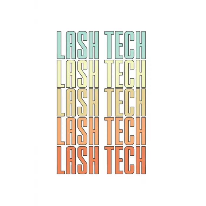 Independently published Lash Tech Retro Eyelash Technician Licensed Lash Tech: Graph Grid Notebook/Journal (6” X 9”) Womens Lash Tech Gifts & Eyelash Tech Gifts
