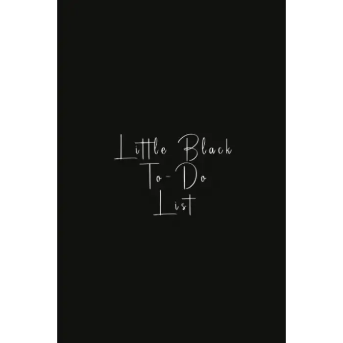 Independently published Little Black To Do List Book | Journal with To Do lists, Priority & Note Sections