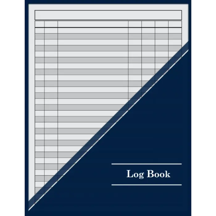 Independently published Log Book: Customizable 7 Column Multipurpose Log Book - 100 Pages - 8.5 x 11 - Blue