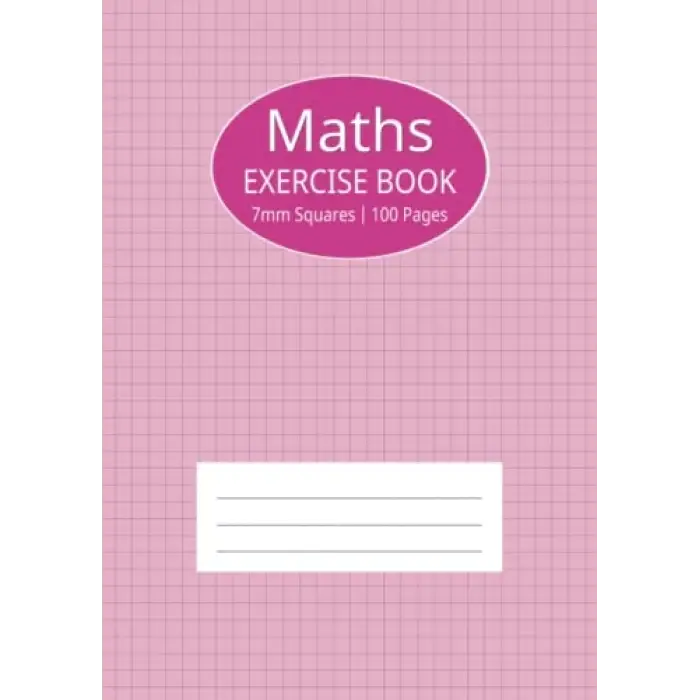 Independently published Maths Exercise Book: Pink Notebook 7mm Squares A4 for Girl